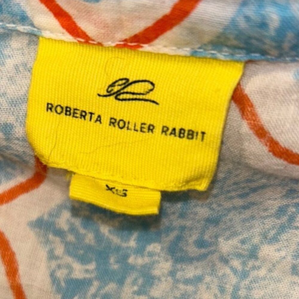 Roberta Roller Rabbit Turquoise Red Moroccan Tile… - image 2